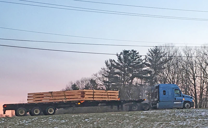 timber frame delivery