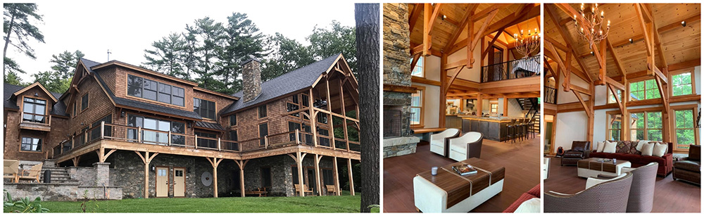 lake winnipesaukee timber frame home 