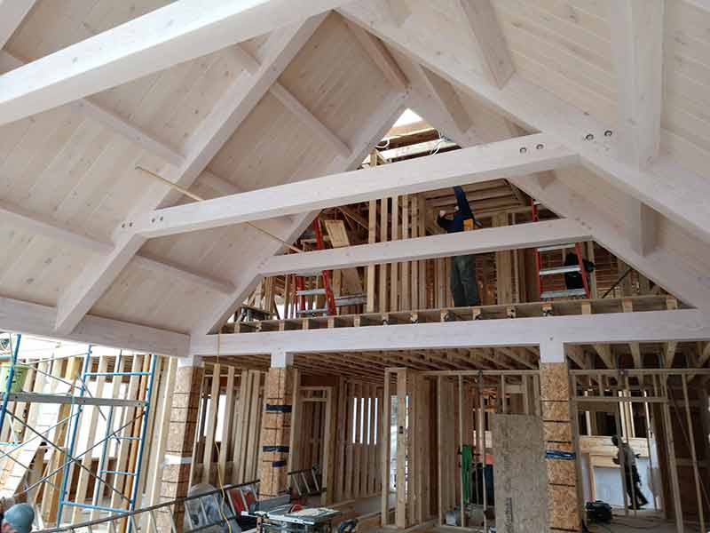 white wash timber frame