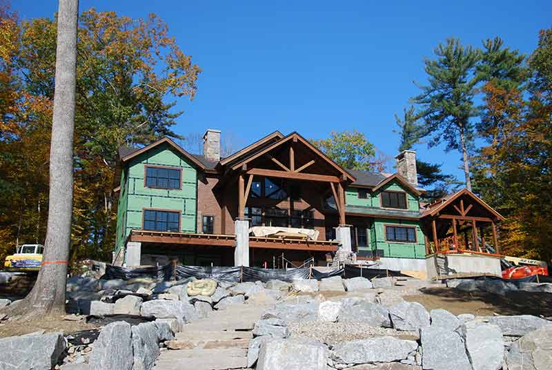 New Lake Winnipesaukee Timber Frame Home