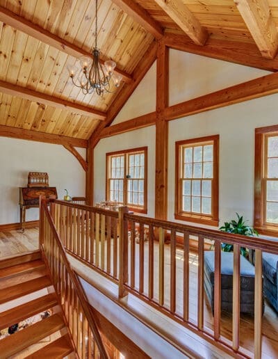 View up to the loft