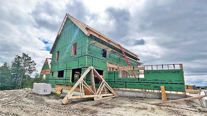 hybrid timber frame home